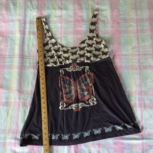 Butterfly patterned tank top.